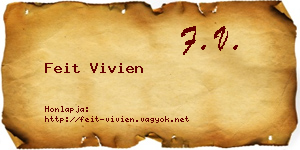 Feit Vivien névjegykártya