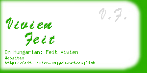 vivien feit business card